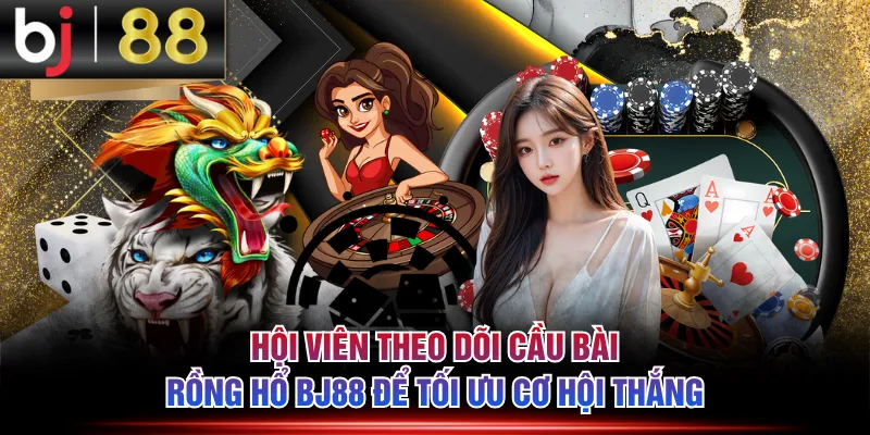 Hội viên theo dõi cầu bài Rồng Hổ BJ88 để tối ưu cơ hội thắng